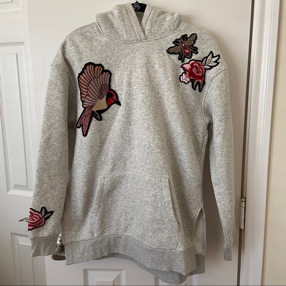 Embroidered Hooded Sweatshirt - Picture 2 of 4